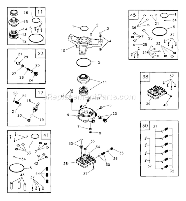Page A Diagram and Parts List for 1536-0  Briggs and Stratton Pressure Washer